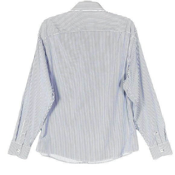 UNTUCKit Terzolo Long Sleeve Blue and White Button Front Shirt Size Large 📦 - Picture 2 of 7